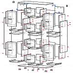 Чертеж Комод с ящиками Долли 3 BMS