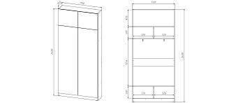 Распродажа - Шкаф распашной Ангард 35 (1100х2400х300)