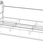 Чертеж Кровать Колледж Эдисан BMS