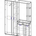 Чертеж Прихожая Стелла 5 BMS