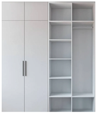 Распродажа - ЭСКИЗ Распашной шкаф Вилета 5  (900х2300х600)