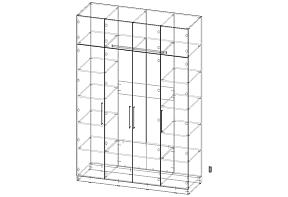 Распродажа - Распашной шкаф Вилета 8  (1750х2600х600)