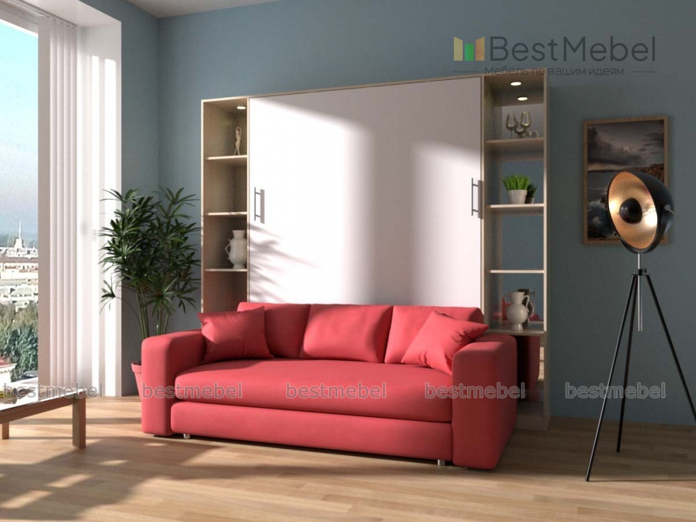 Шкаф-кровать с диваном Хлоя 16 BMS