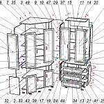 Схема сборки Шкаф угловой Сара 2 BMS