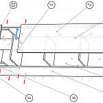 Схема сборки Шкаф пенал с 1-ой дверцей и 2-мя ящиками Европа BMS