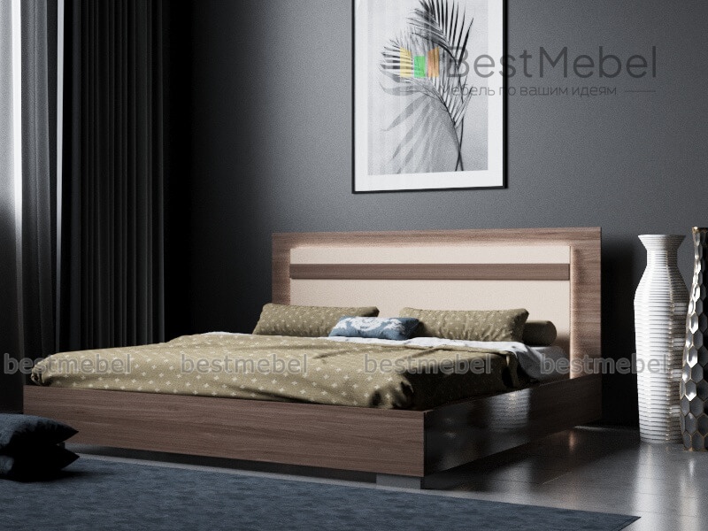Кровать с подсветкой Хлоя подъемная BMS