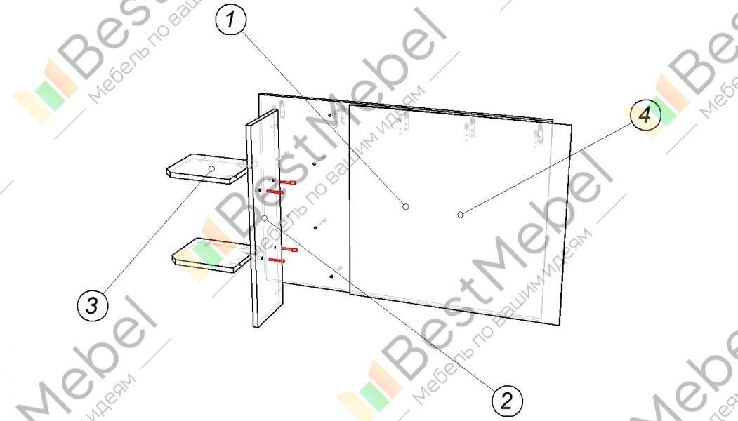 Схема сборки зеркала
