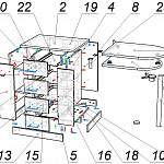 Схема сборки Стол для маникюра Лакрица BMS