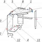 Схема сборки Угловой стол СУ-15 BMS