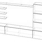 Чертеж Стенка для гостиной Пример 155 BMS