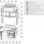 Схема сборки Письменный стол Киви ГН-139.009 BMS