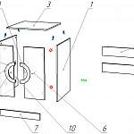 Схема сборки Шкаф для стиральной машины Вико 2 BMS