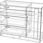 Чертеж Комод Презент BMS