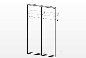 Распродажа - ИН Встроенный  шкаф-купе  (1450х2525х430)