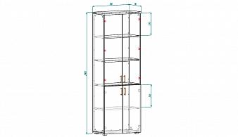 Распродажа - Шкаф деревянный для документов (700х2000х370)