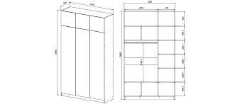 Распродажа - Шкаф распашной Ангард 30 (1500*2600*500) (1500х2600х500)