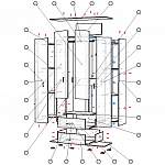 Схема сборки Шкаф Виктория 4-х дверный BMS
