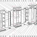 Схема сборки Большой угловой шкаф Ф 3 BMS