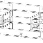 Чертеж Тумба под ТВ Эксклюзив-7 BMS