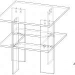 Чертеж Стол журнальный Treku BMS