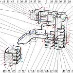 Схема сборки Стол угловой с пеналом Нора 01 BMS