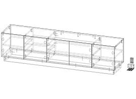 Распродажа - Тумба под ТВ Талли напольная  (1800х460х400)
