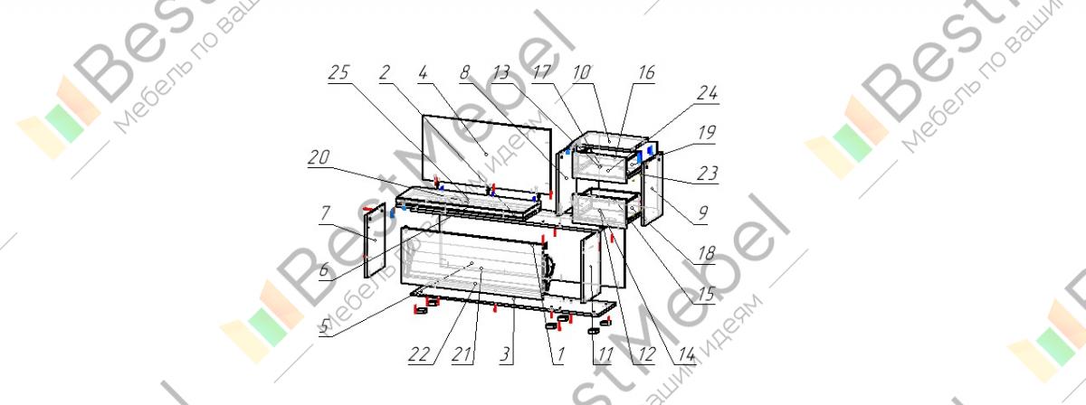 Обувница 38г схема сборки Обувница 38г схема сборки