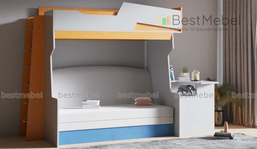Детская кровать с диваном Спейс 2 BMS