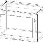 Чертеж Шкаф-газовка Трапеза Рамочная BMS