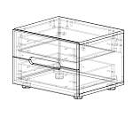 Тумба прикроватная Палермо BMS