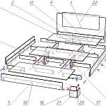 Схема сборки Кровать Loz BMS
