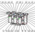 Схема сборки Шкаф малый с ящиками Люксор BMS