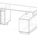 Чертеж Стол письменный Фрайс 12 BMS