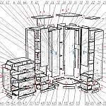 Схема сборки Шкаф Меркурий люкс-11 BMS
