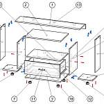 Схема сборки Секция мебельная Карина КМ-7 BMS