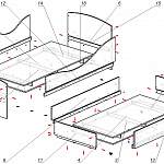 Схема сборки Детская кровать Белла 10 BMS