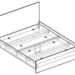 Чертеж Кровать Модена BMS