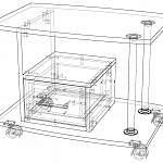 Чертеж Журнальный столик Пример 162 BMS