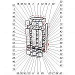 Схема сборки Шкаф 3D-8 глянец BMS