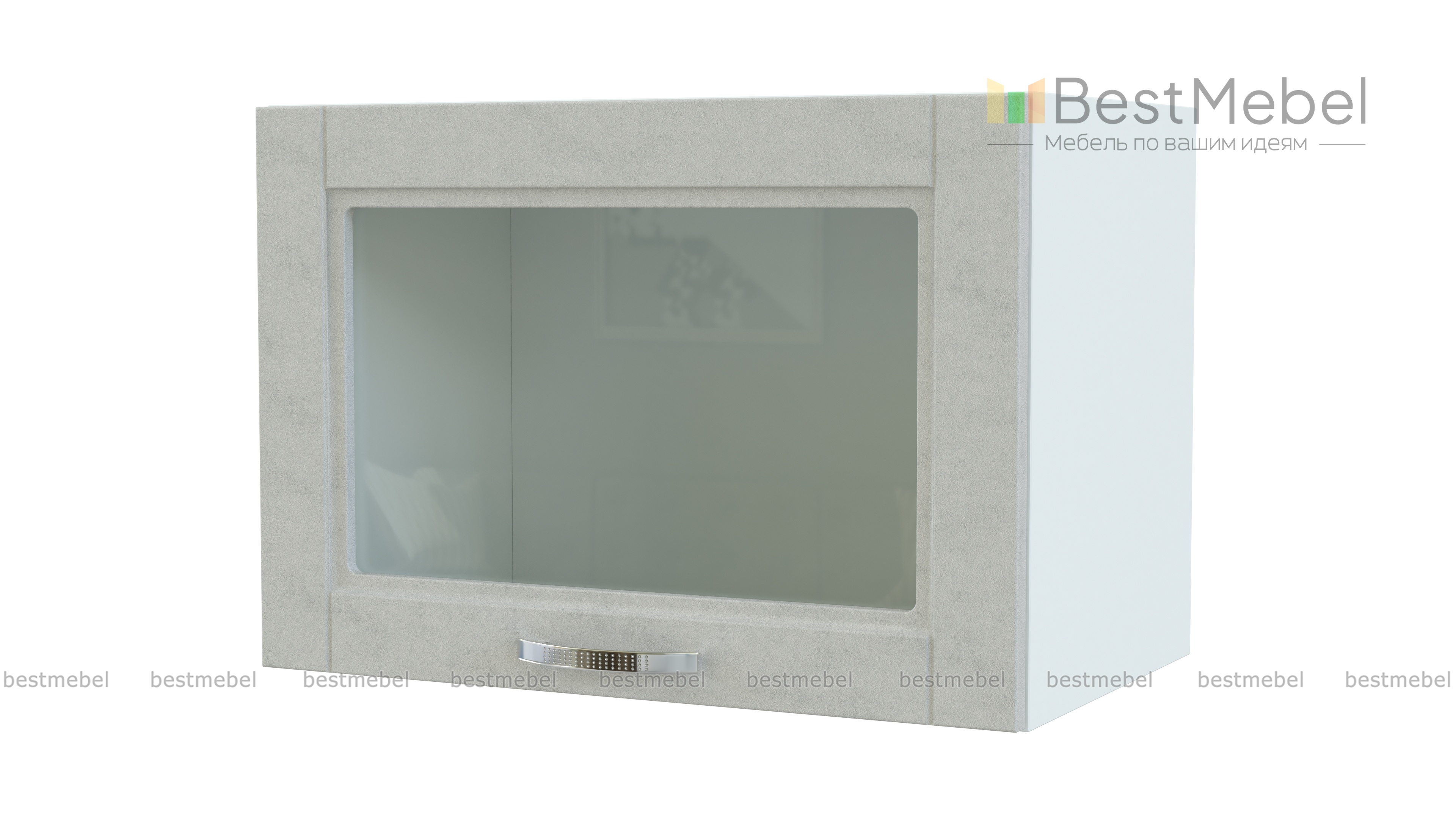 Шкаф верхний Лондон горизонтальный стекло BMS