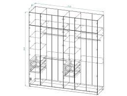 Распродажа - Шкаф для одежды Мартин-4 (2400х2600х600)