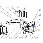 Схема сборки Стол компьютерный угловой Myau СУ-6 BMS