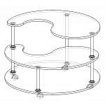 Чертеж Журнальный столик-3 BMS