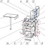 Схема сборки Маникюрный стол Софи-1 BMS