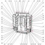Схема сборки Распашной шкаф Паулина 39.1 BMS