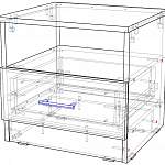 Чертеж Прикроватная тумба Палания BMS