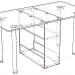 Чертеж Кухонный стол СТК-2 BMS