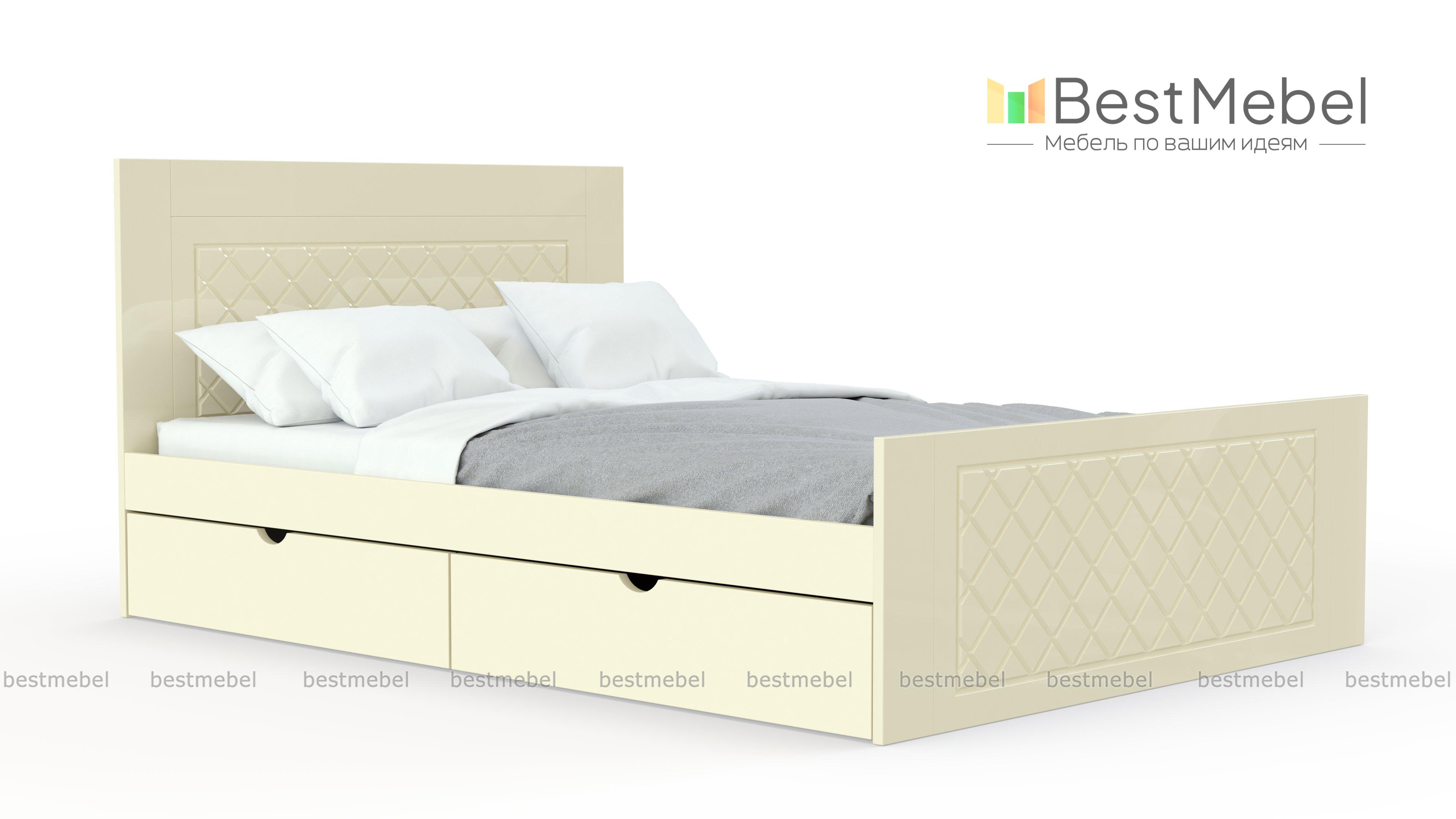 Кровать Мари Блеск 37 BMS - Фото