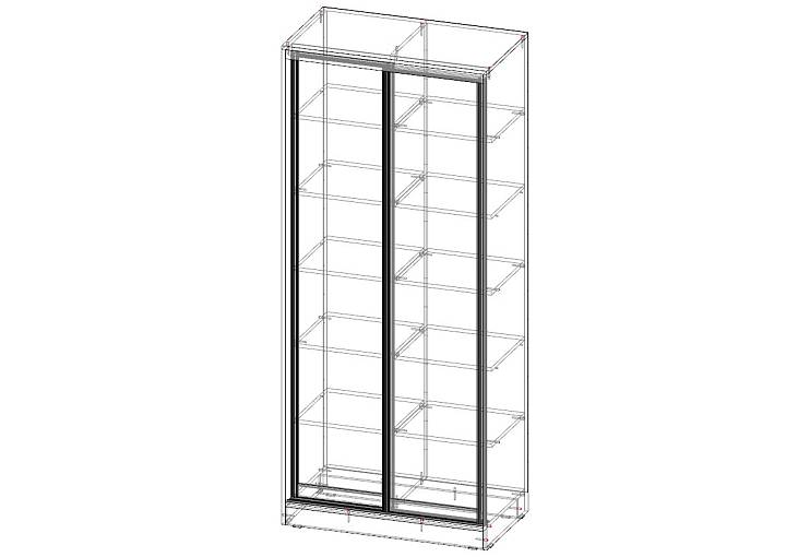 Библиотека Купе Лаки (900х2100х500)