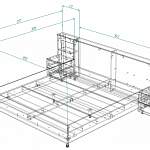 Схема сборки Кровать с полками Молли 51 BMS
